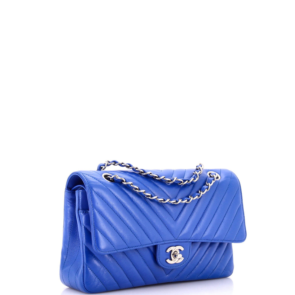 Classic Double Flap Bag Chevron Lambskin Medium
