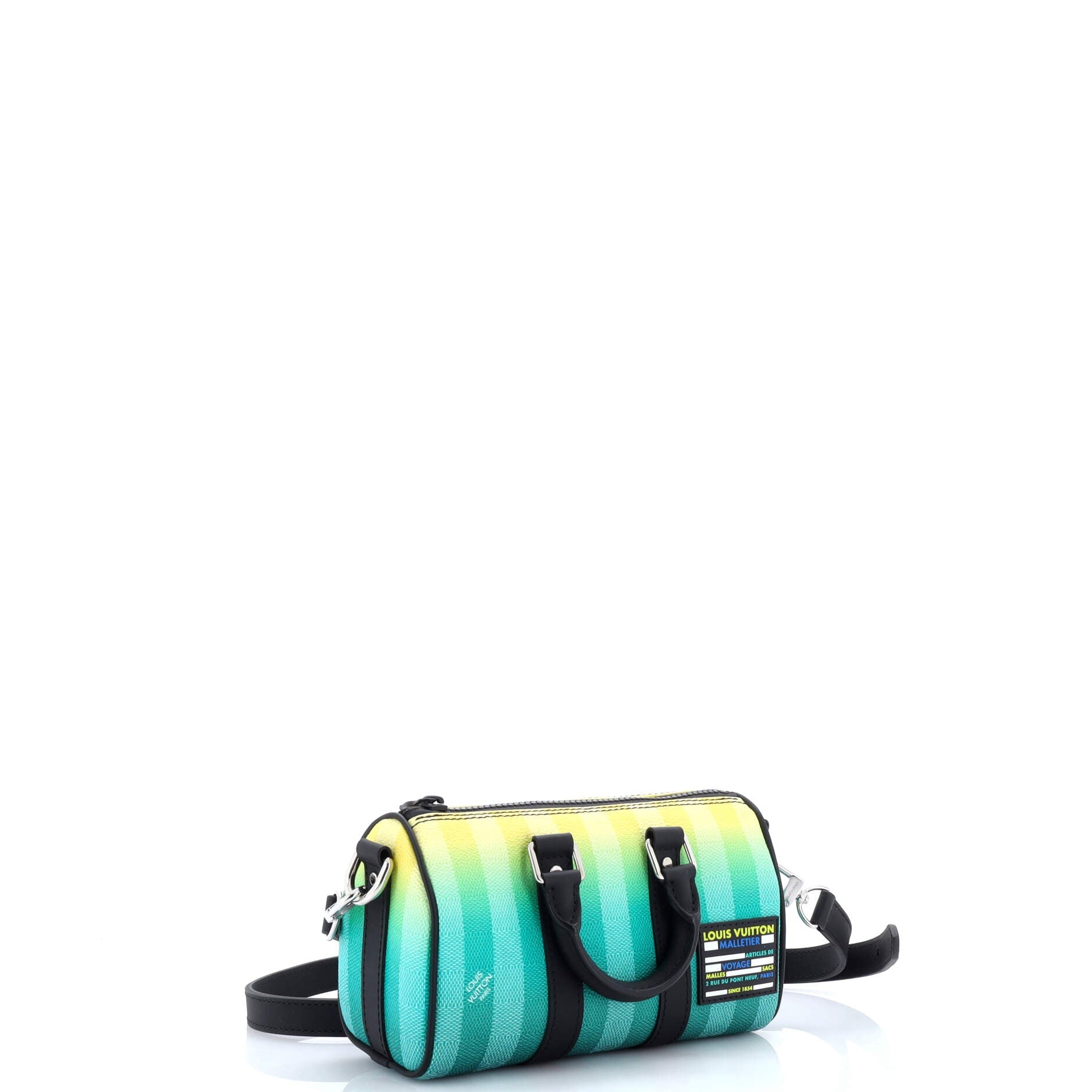 Keepall Bandouliere Bag Limited Edition Gradient Damier Stripes XS