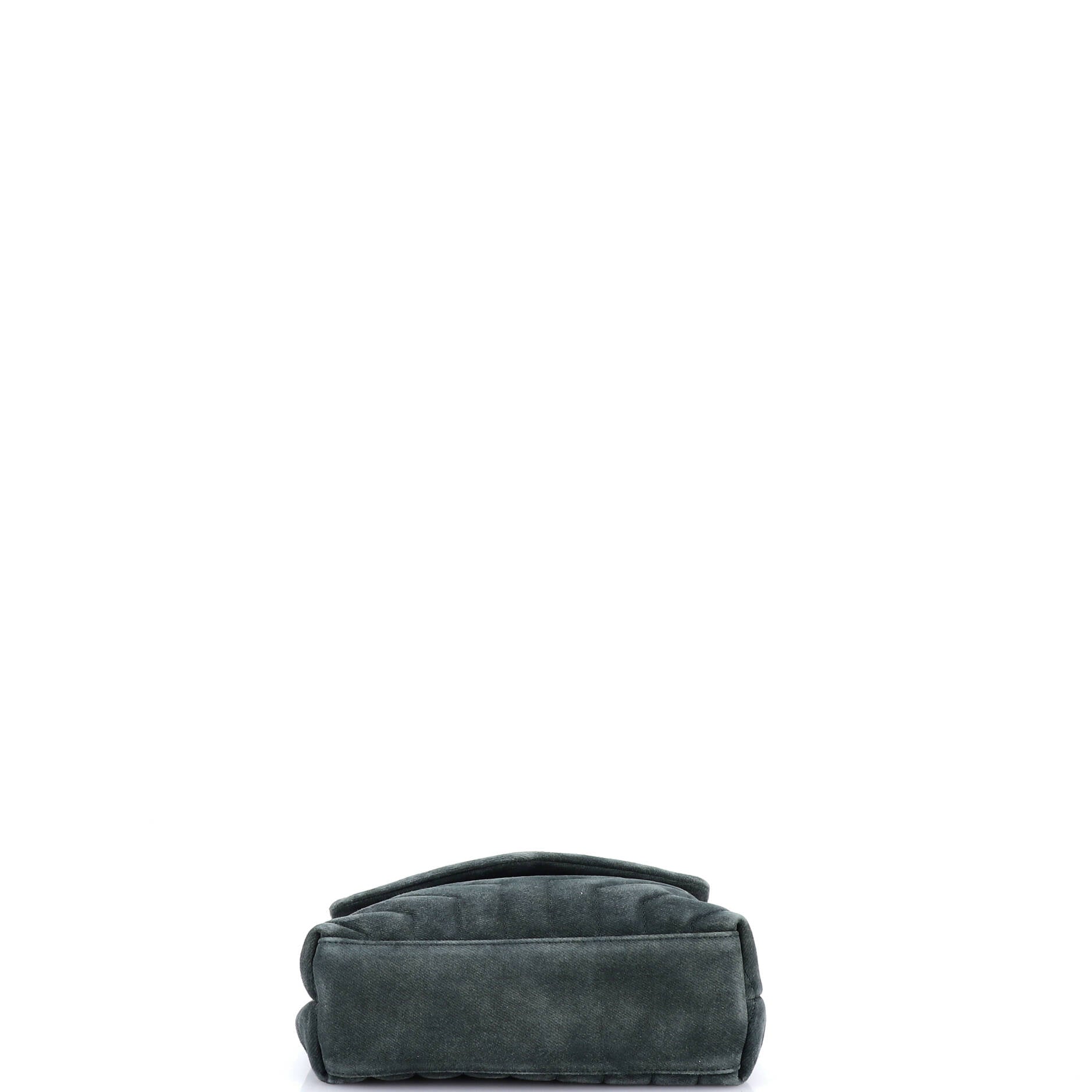 Loulou Shoulder Bag Matelasse Chevron Suede Small