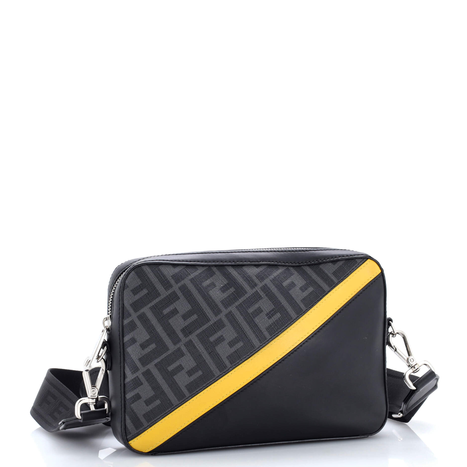 Camera Case Bag Zucca Coated Canvas and Leather Small