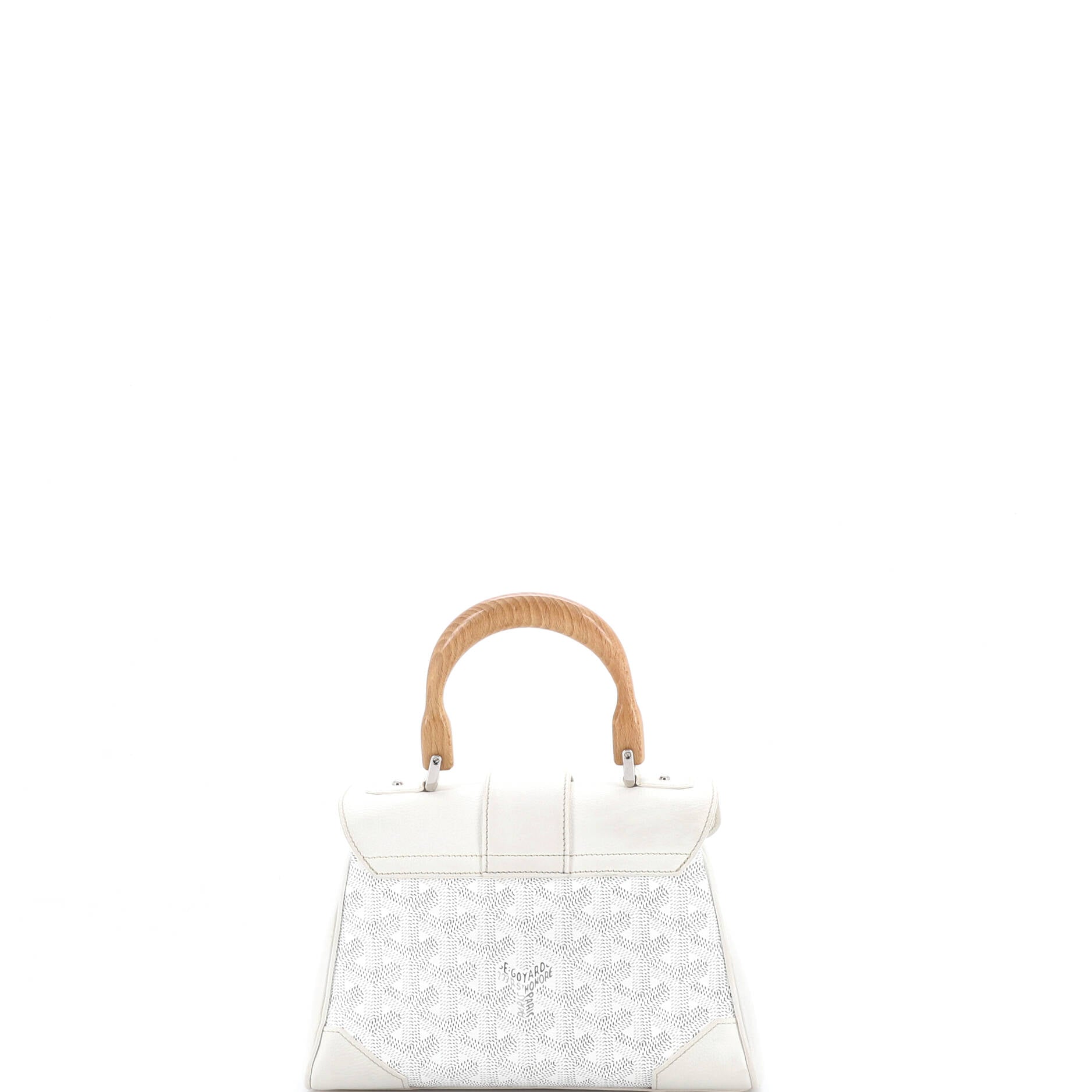Saigon Top Handle Bag Coated Canvas with Leather Mini