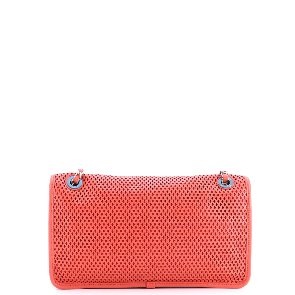 Up In The Air Flap Bag Perforated Leather Medium