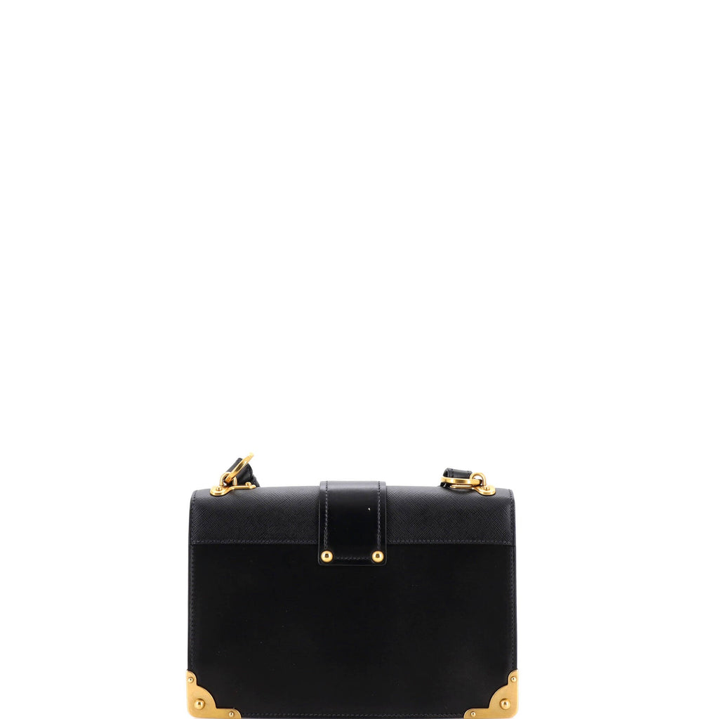 Cahier Crossbody Bag Leather and Saffiano Leather Large
