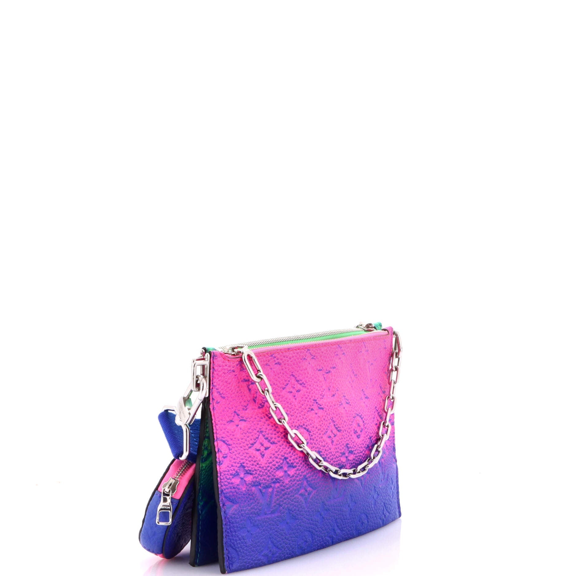 Trio Pouch Messenger Bag Limited Edition Illusion Monogram Taurillon Leather