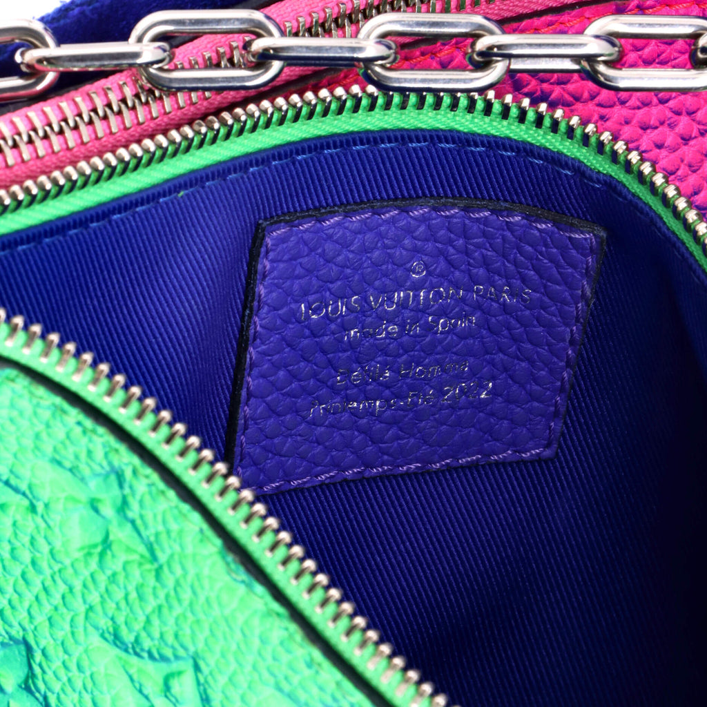 Trio Pouch Messenger Bag Limited Edition Illusion Monogram Taurillon Leather
