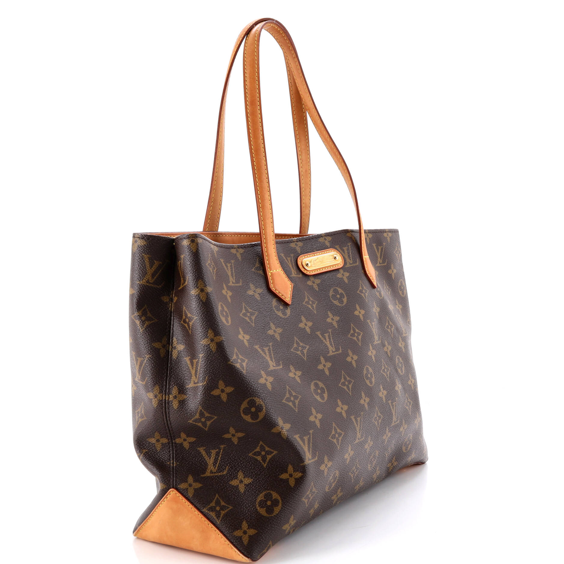 Wilshire Handbag Monogram Canvas MM