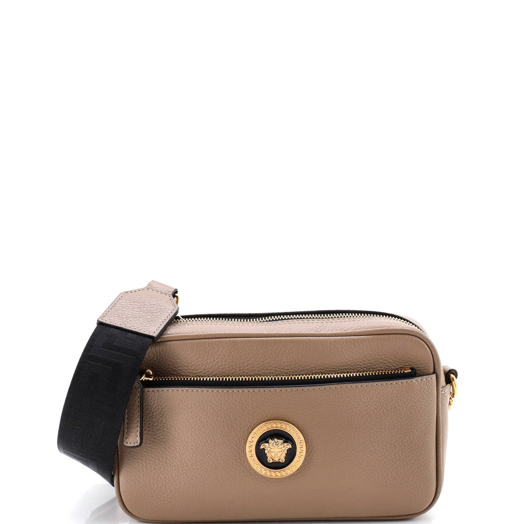 Medusa Front Pocket Camera Bag Leather Small