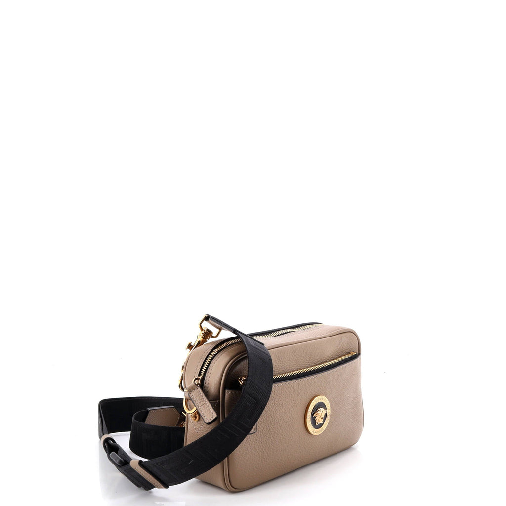Medusa Front Pocket Camera Bag Leather Small