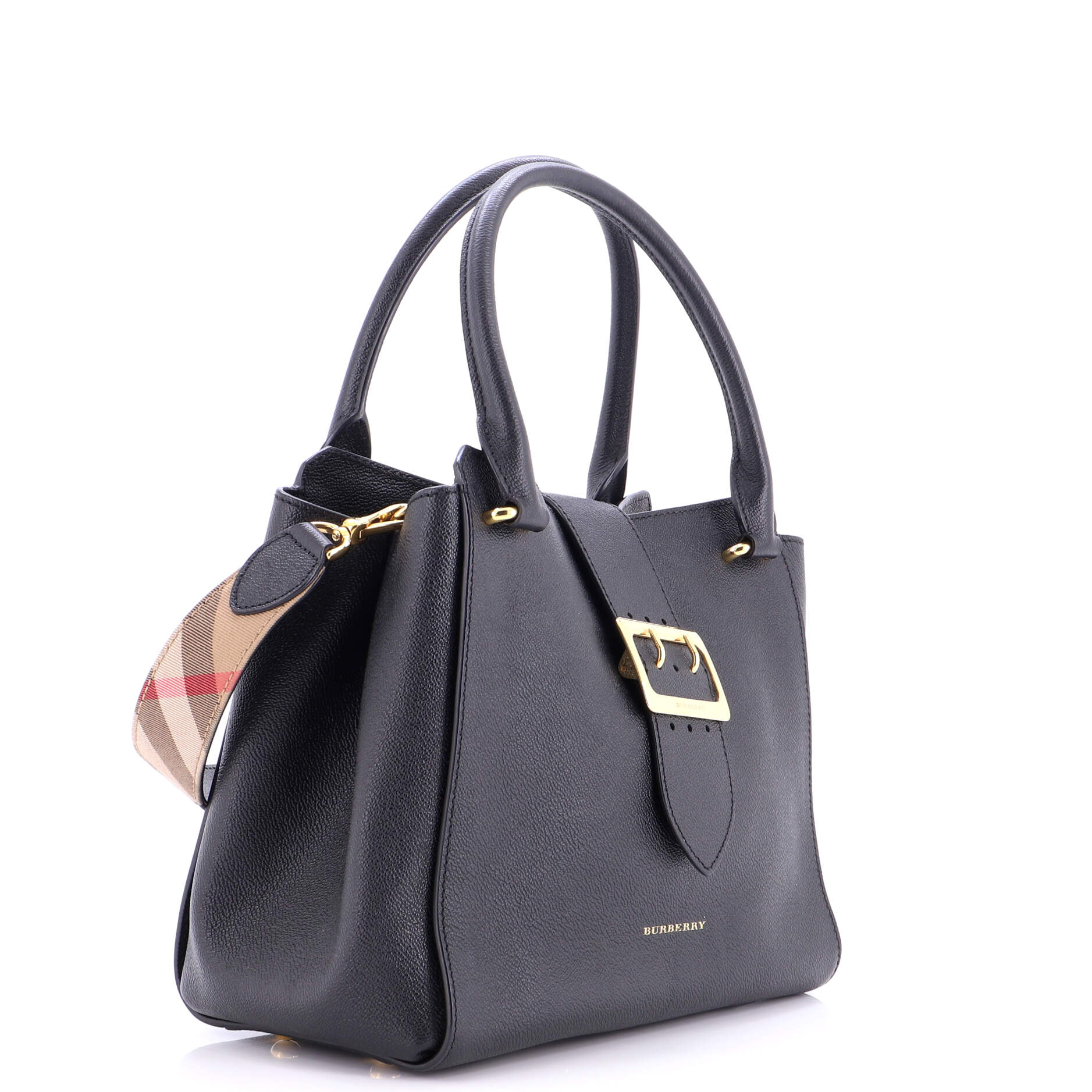 Buckle Tote Leather Medium