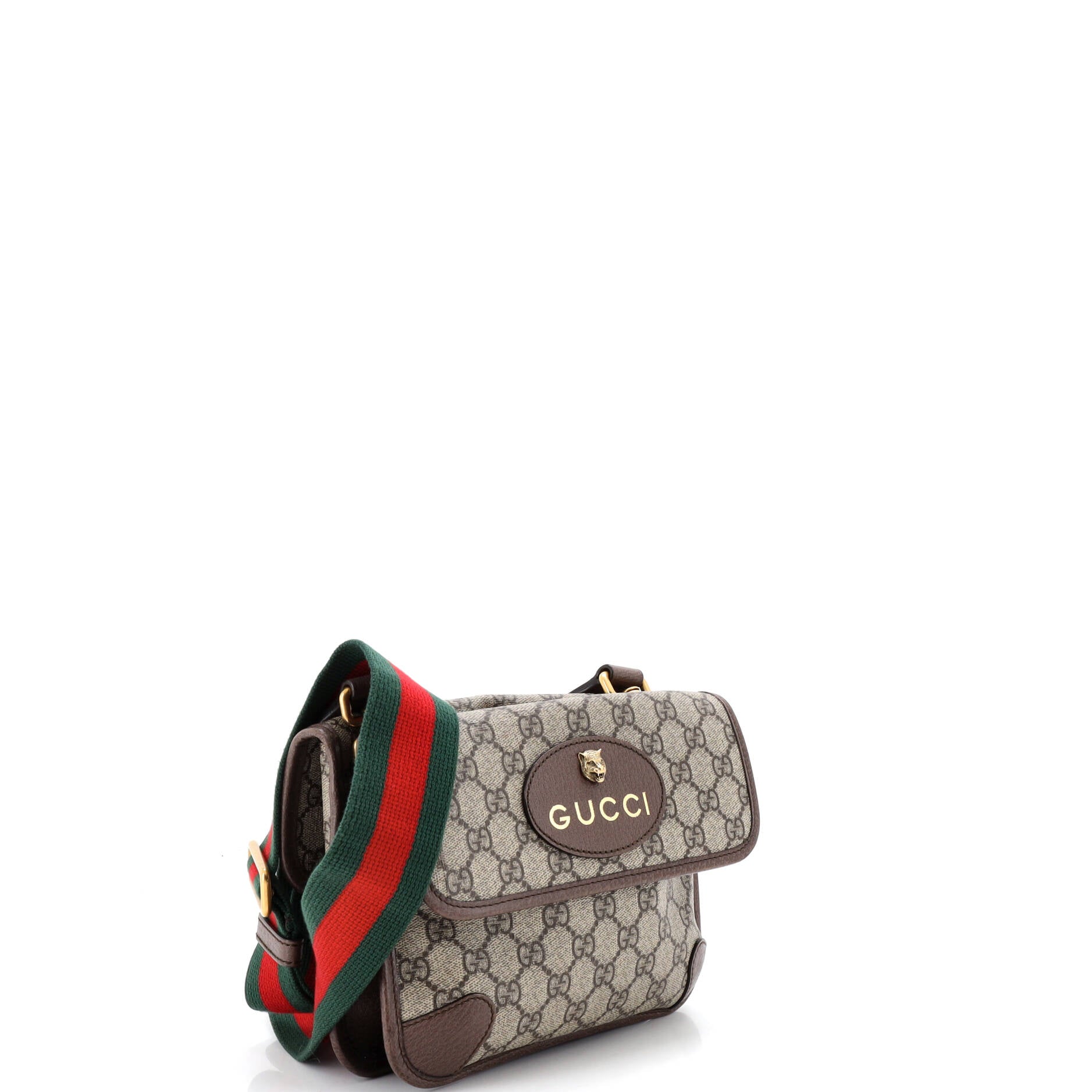 Neo Vintage Flap Messenger GG Coated Canvas Small