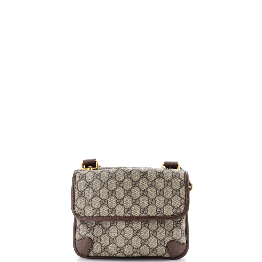 Neo Vintage Flap Messenger GG Coated Canvas Small