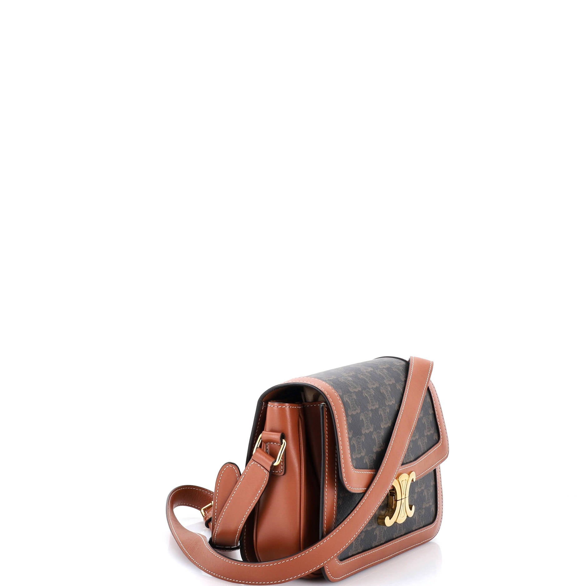 Triomphe Shoulder Bag Triomphe Coated Canvas Medium