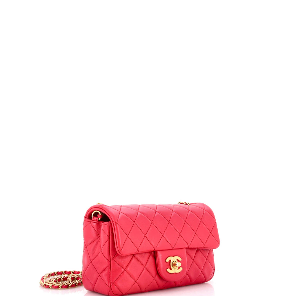 Pearl Crush Flap Bag Quilted Lambskin Mini