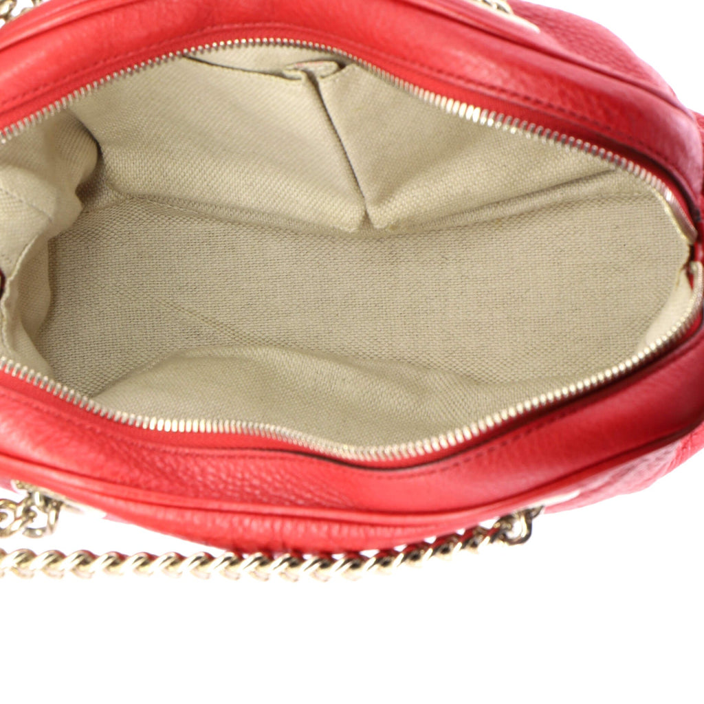 Soho Chain Zip Shoulder Bag Leather Small