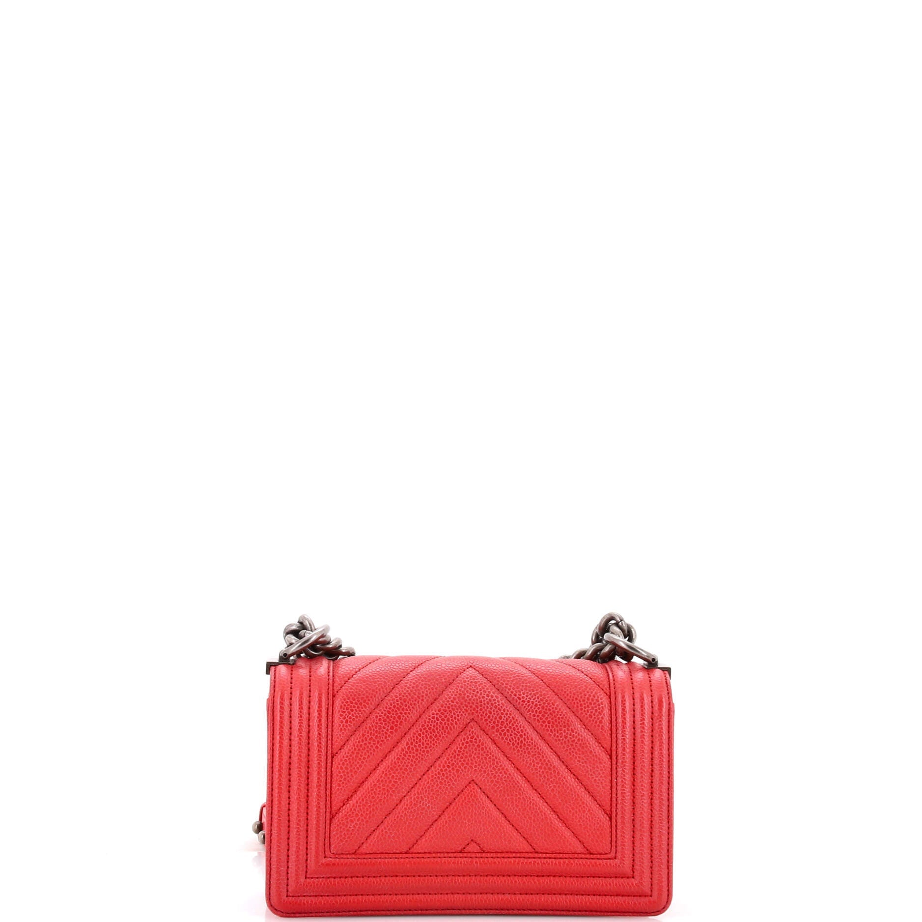 Boy Flap Bag Chevron Caviar Small
