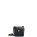 Classic Vanity Case with Chain Quilted Caviar Mini