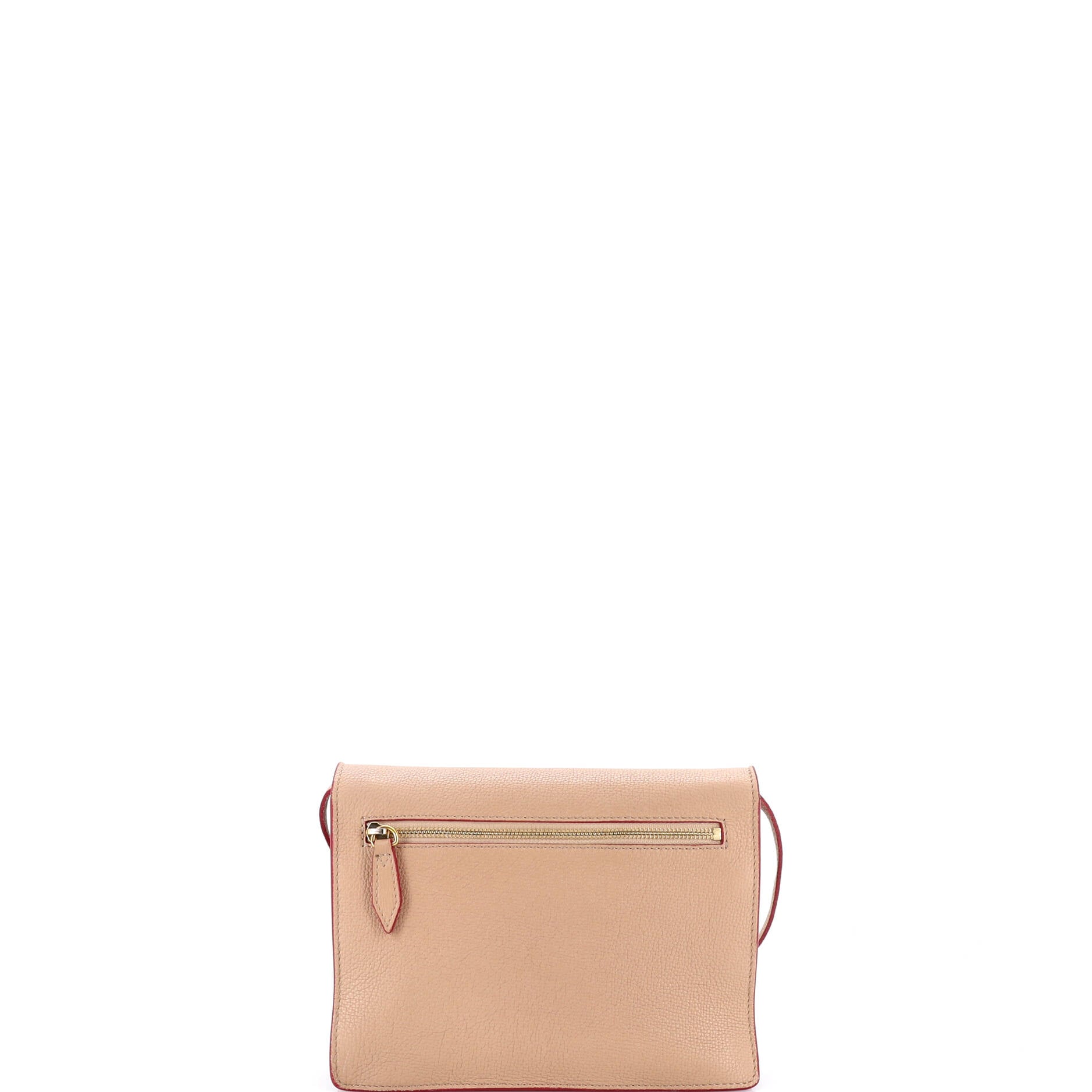 Macken Crossbody Bag Leather and House Check Canvas Small