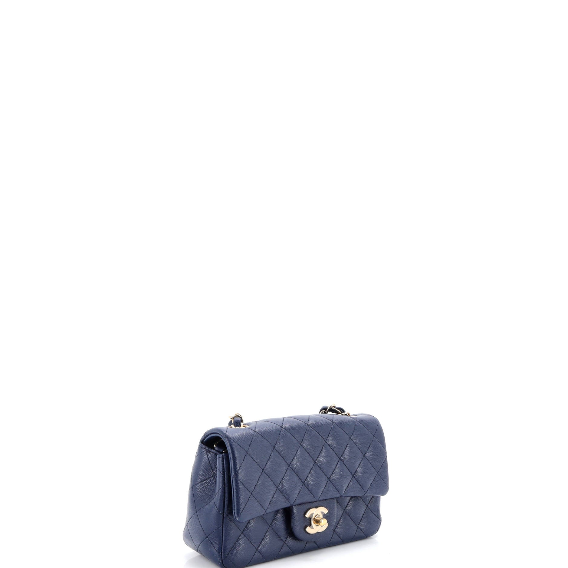 Classic Single Flap Bag Quilted Caviar Mini