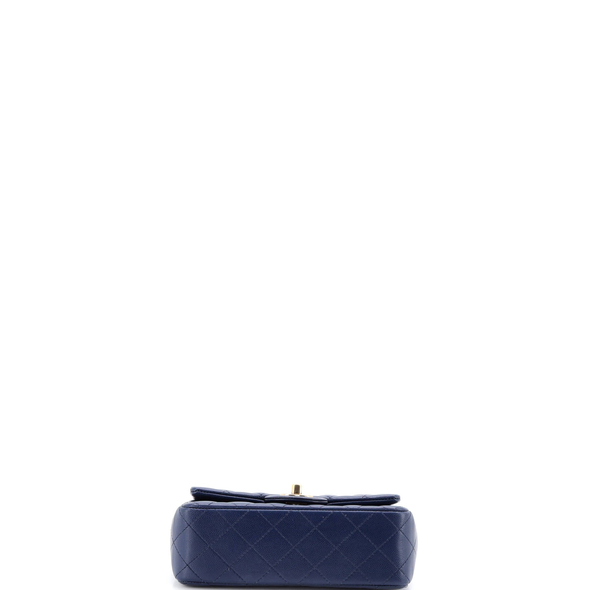 Classic Single Flap Bag Quilted Caviar Mini