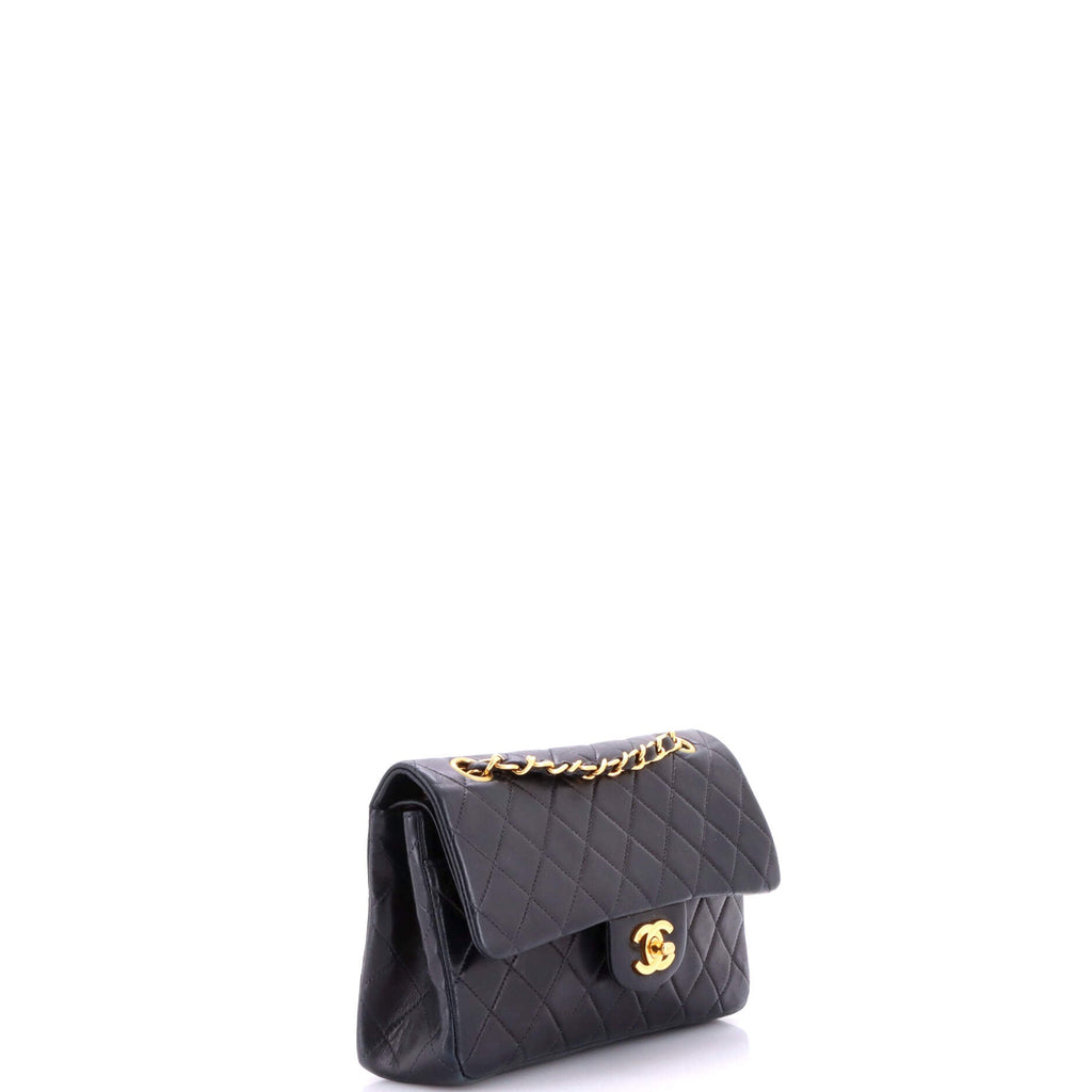 Vintage Classic Double Flap Bag Quilted Lambskin Small