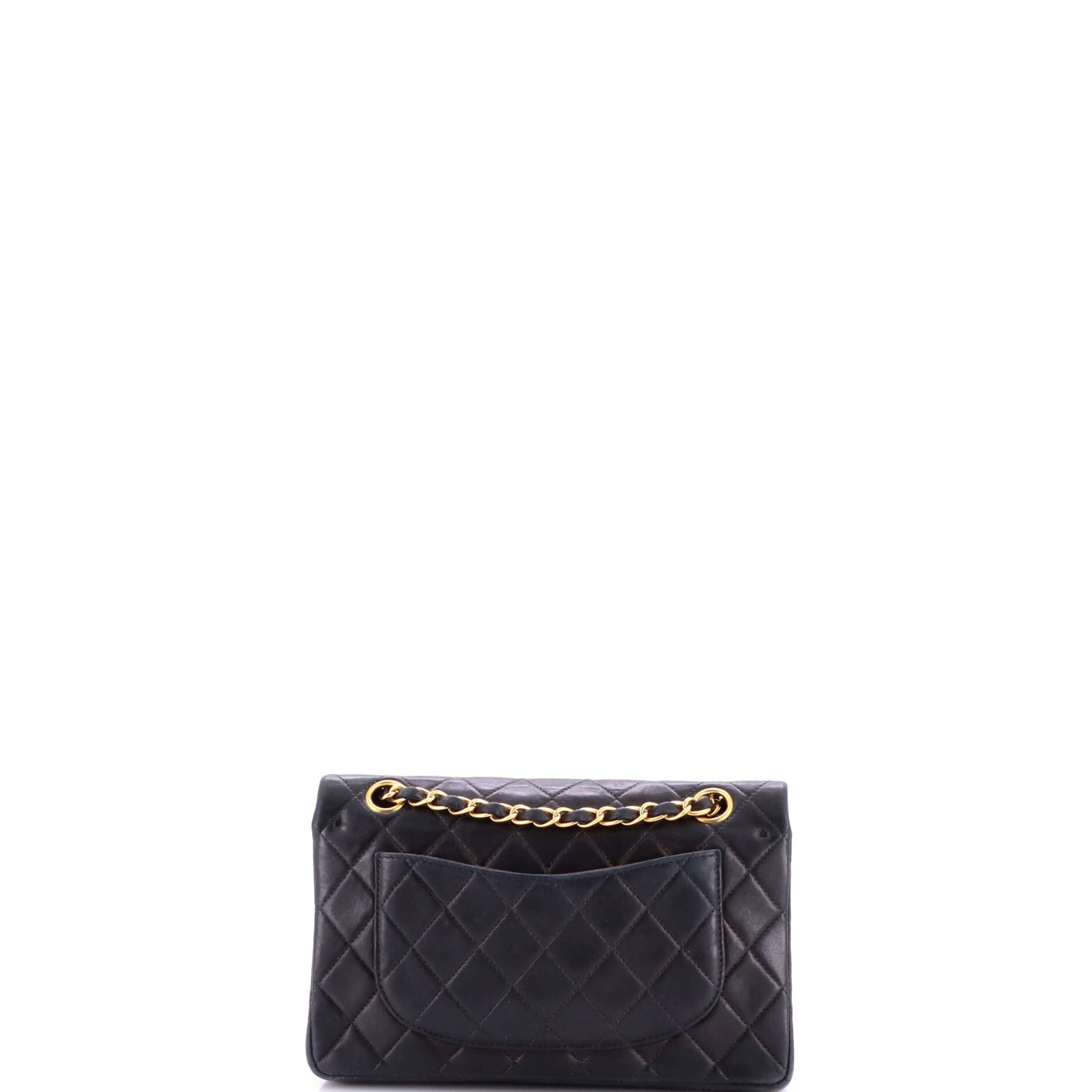 Vintage Classic Double Flap Bag Quilted Lambskin Small