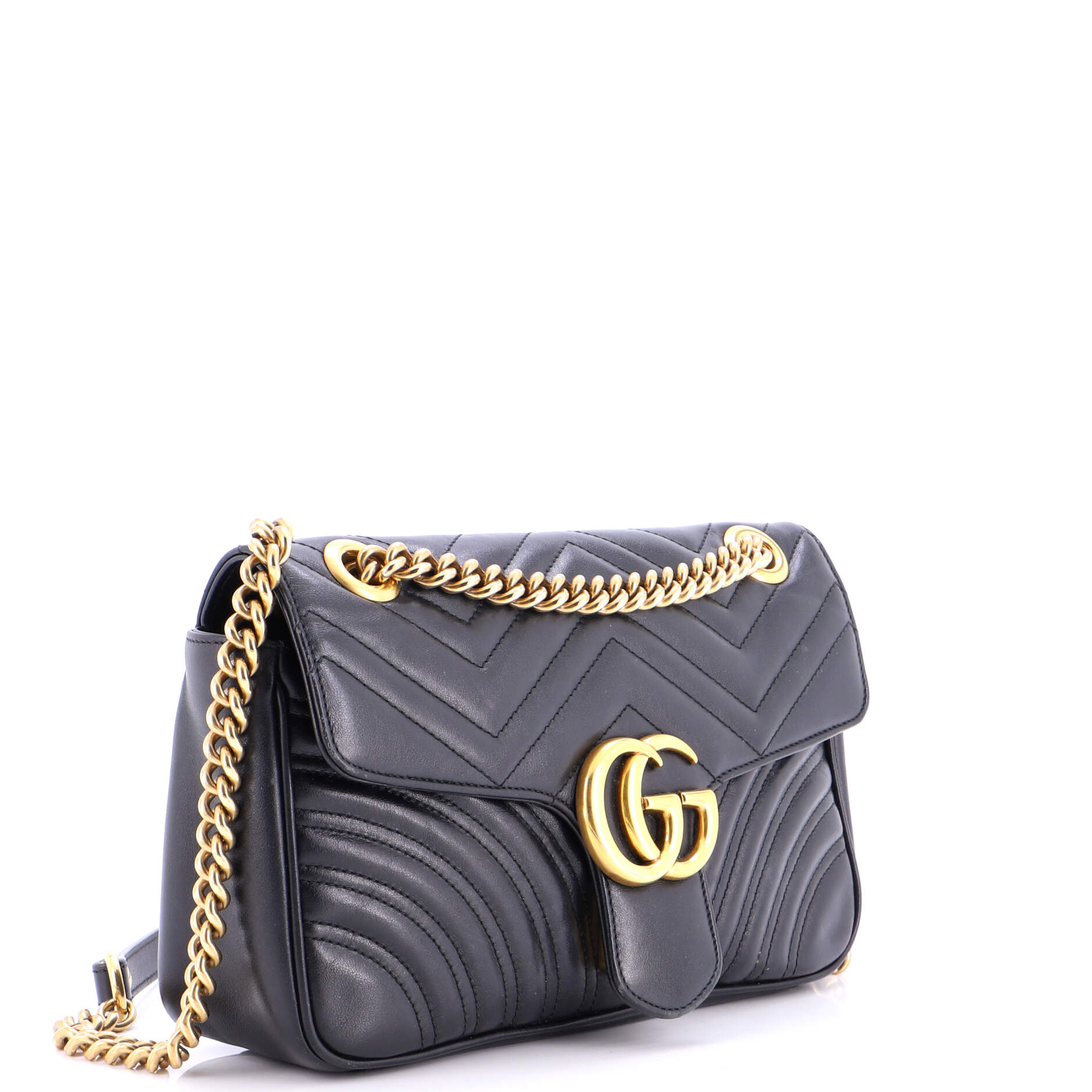 GG Marmont Flap Bag Matelasse Leather Small