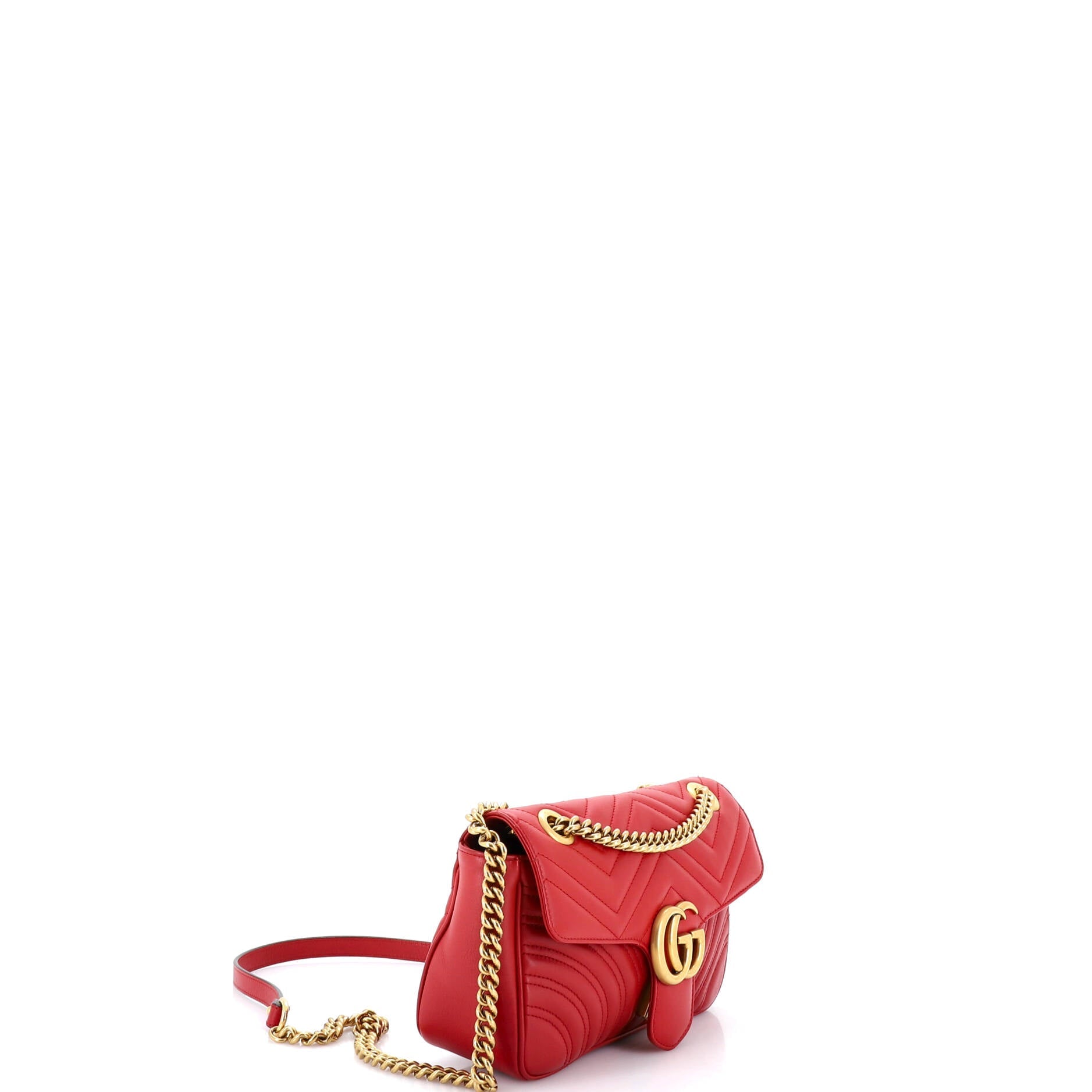 GG Marmont Flap Bag Matelasse Leather Small