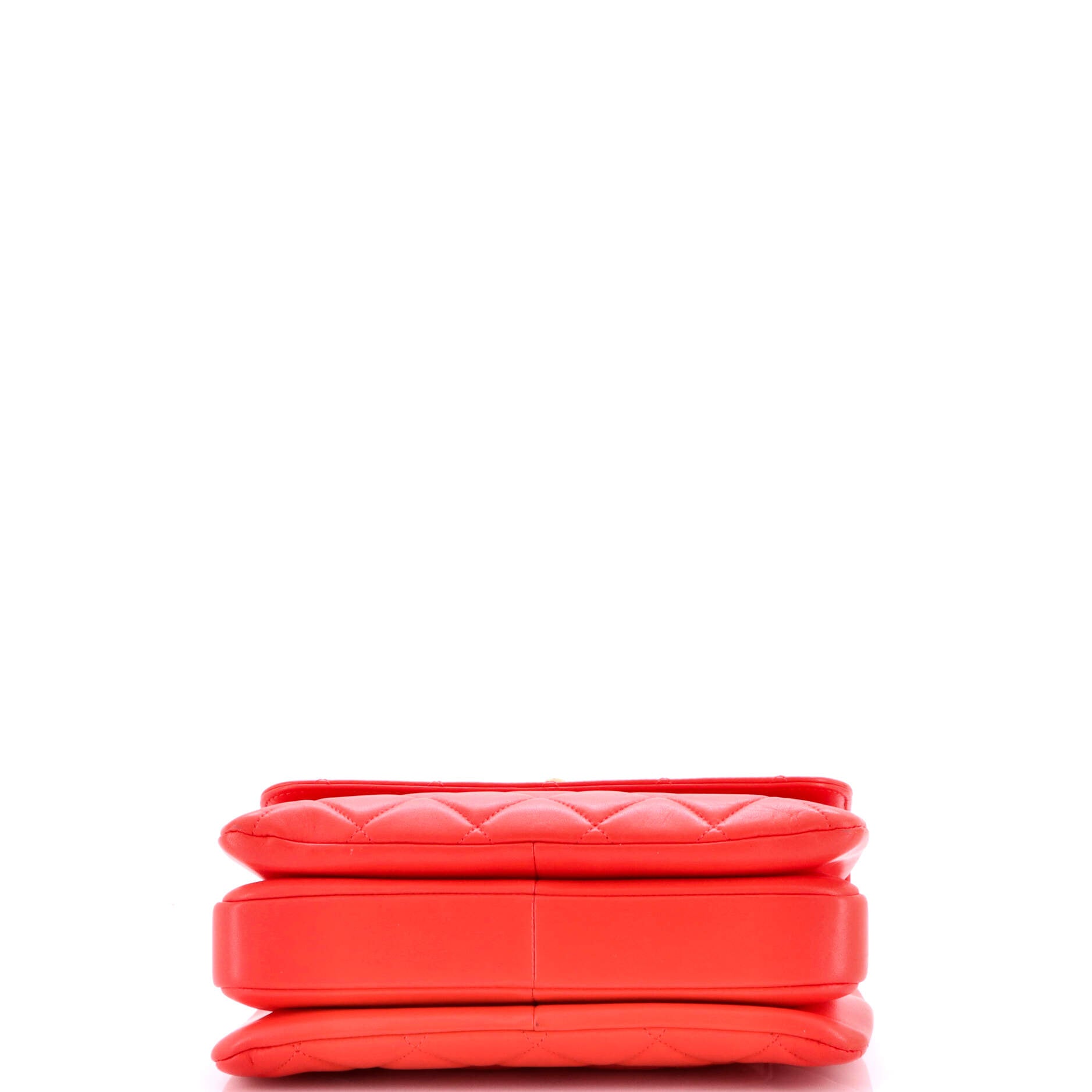 Trendy CC Top Handle Bag Quilted Lambskin Small