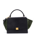 Bicolor Trapeze Bag Leather Medium