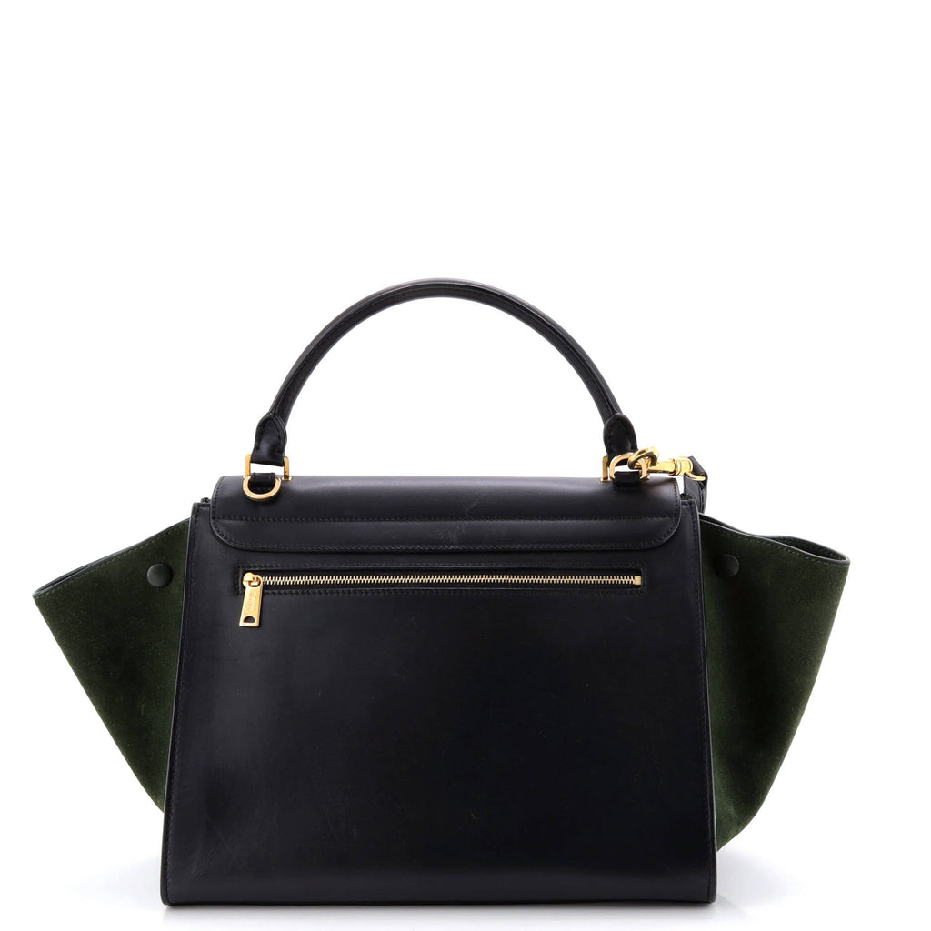 Bicolor Trapeze Bag Leather Medium