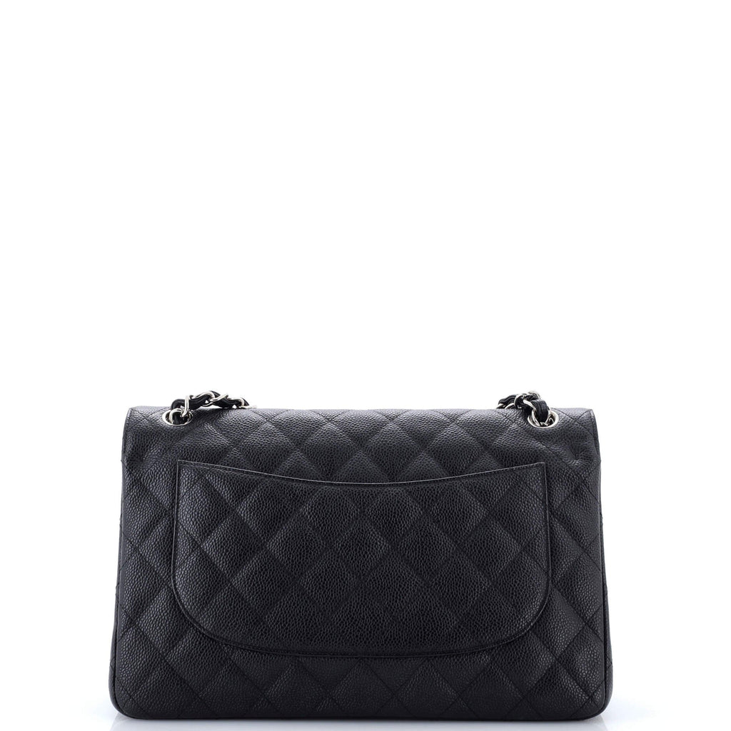 Classic Double Flap Bag Quilted Caviar Jumbo
