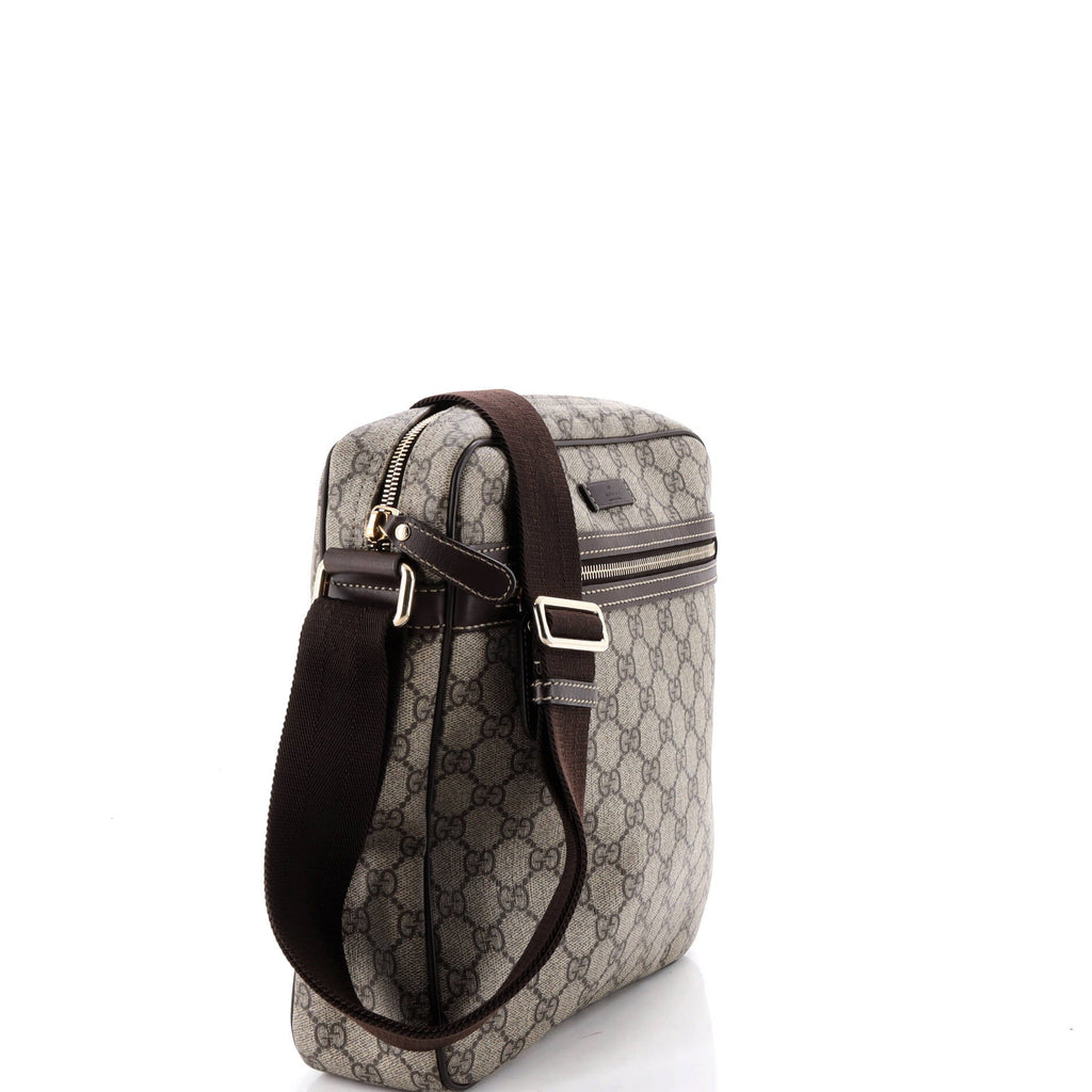 Front Zip Messenger GG Coated Canvas Medium