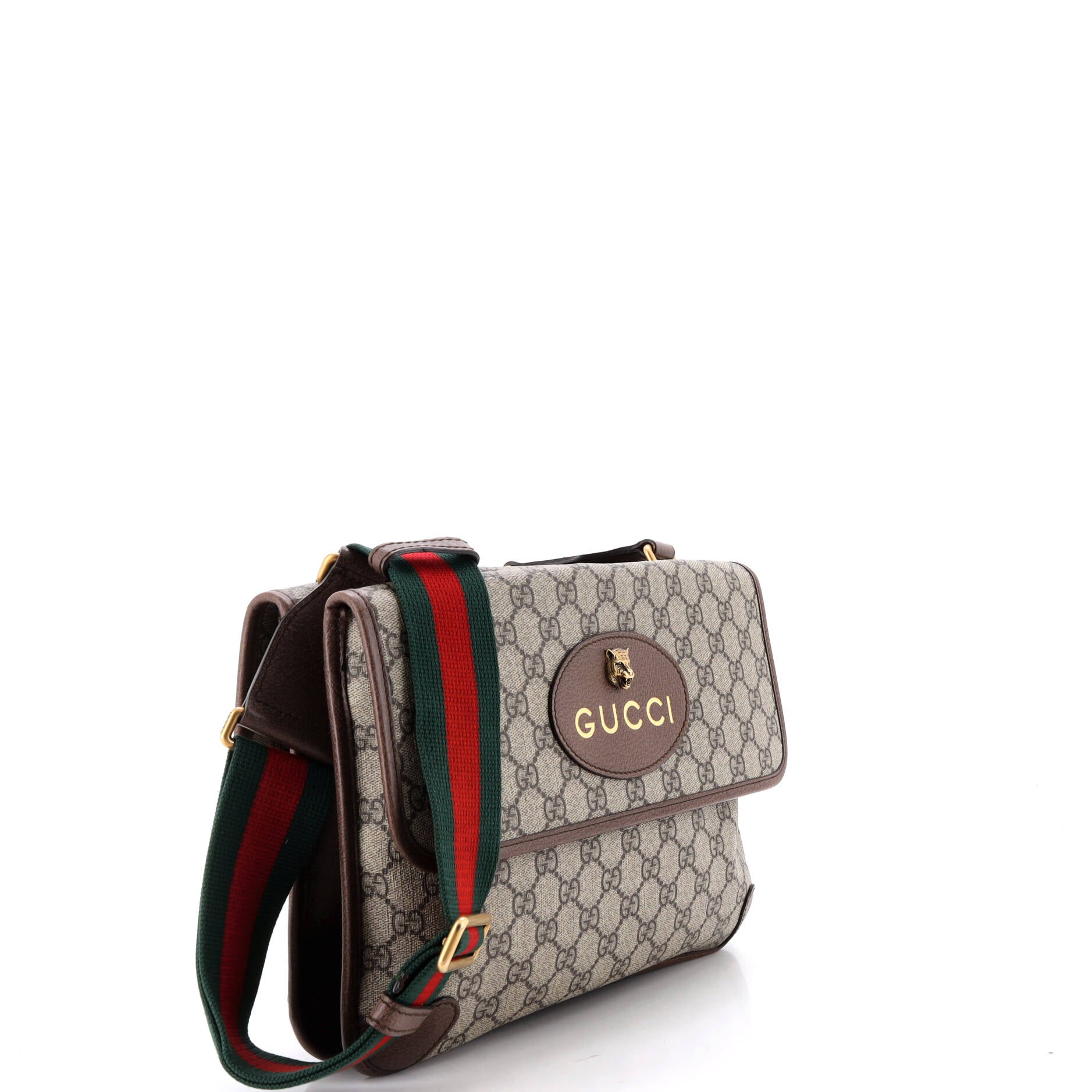 Neo Vintage Flap Messenger GG Coated Canvas Medium