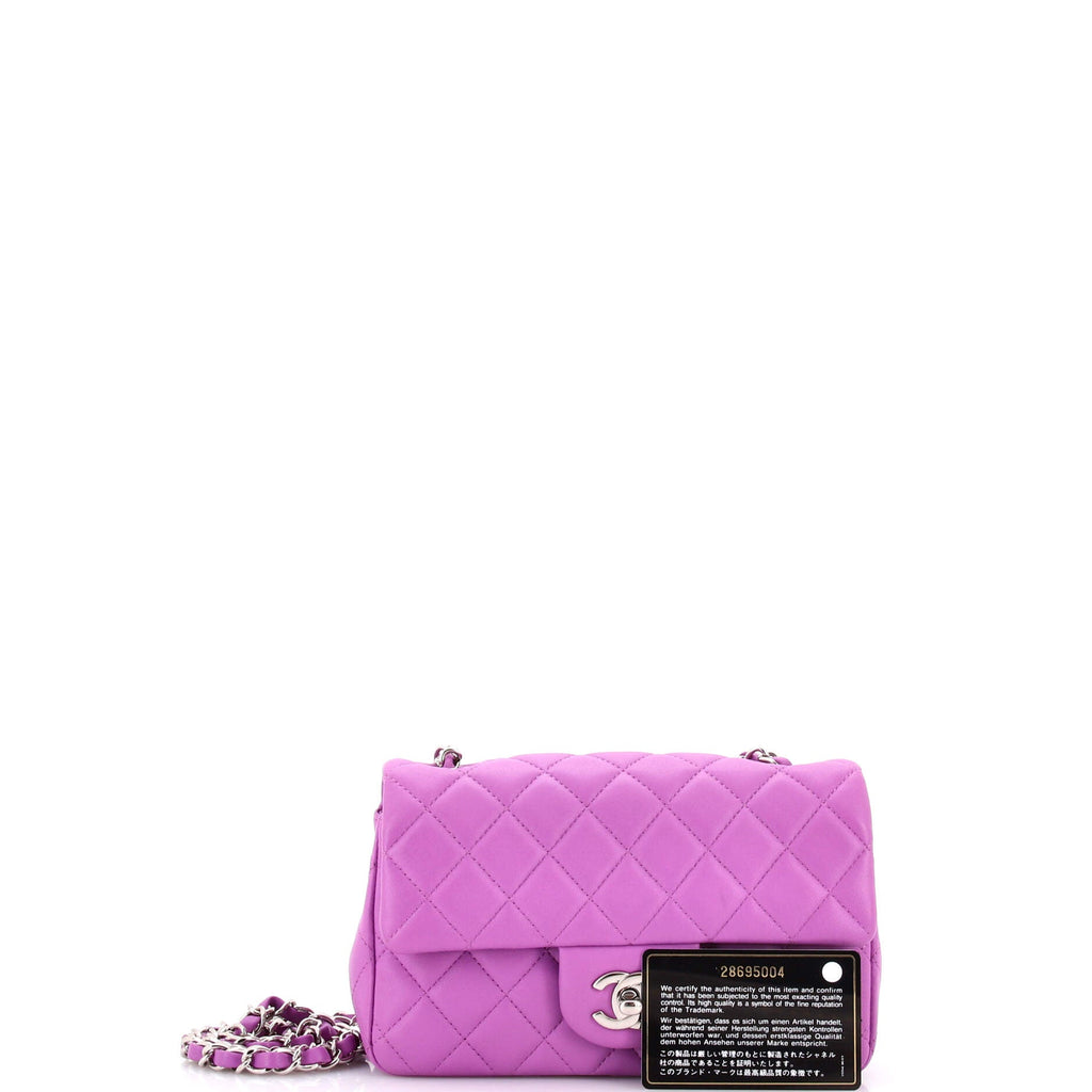Classic Single Flap Bag Quilted Lambskin Mini