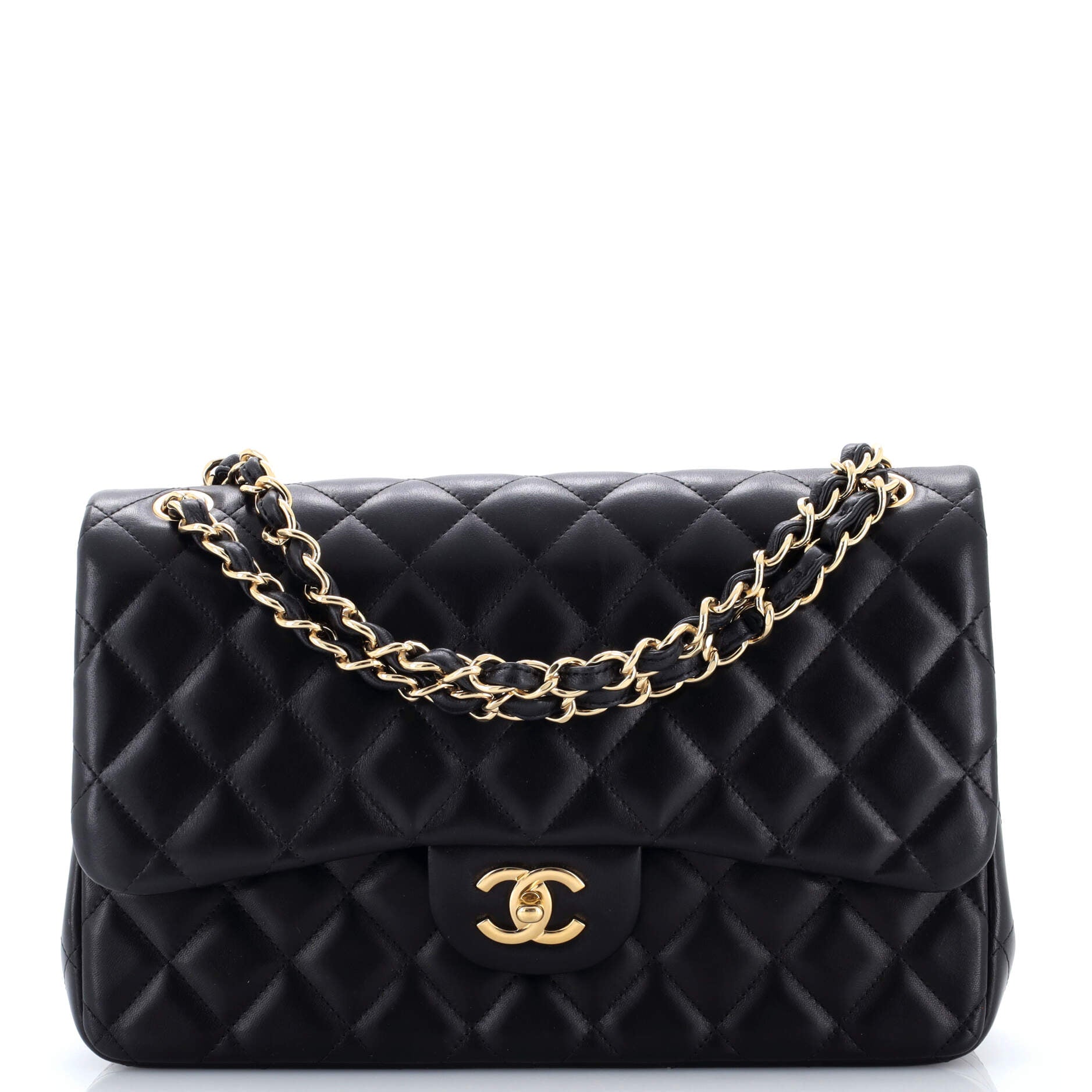 Classic Double Flap Bag Quilted Lambskin Jumbo
