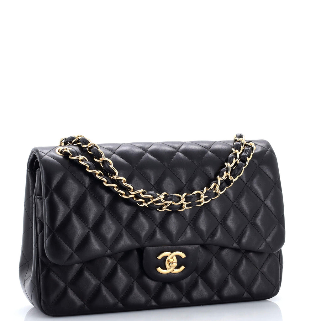 Classic Double Flap Bag Quilted Lambskin Jumbo