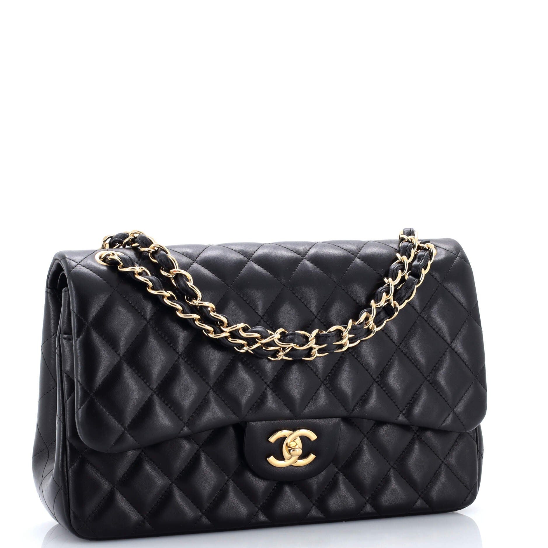Classic Double Flap Bag Quilted Lambskin Jumbo