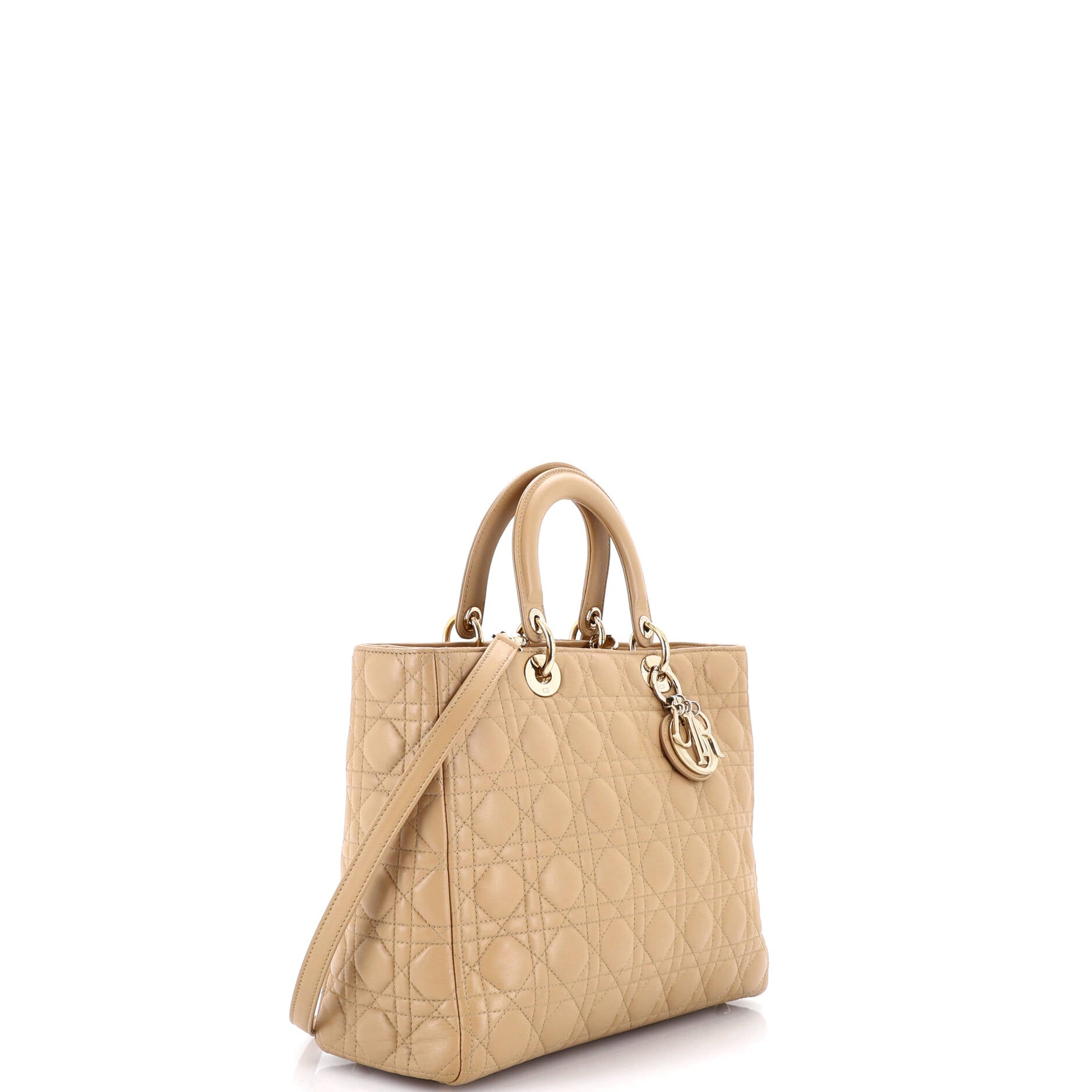 Lady Dior Bag Cannage Quilt Lambskin Large