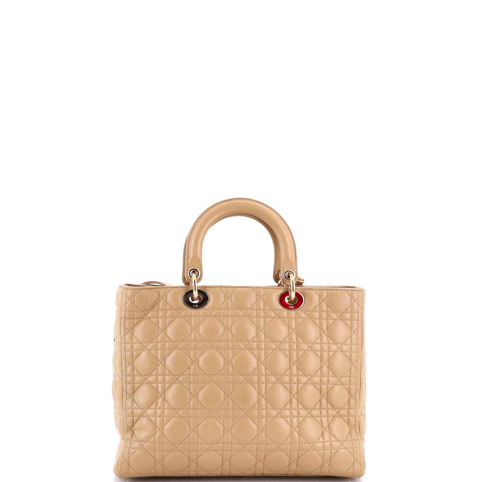 Lady Dior Bag Cannage Quilt Lambskin Large