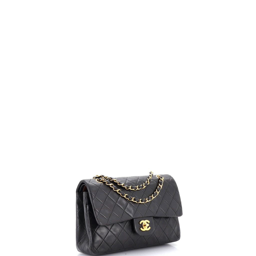 Vintage Classic Double Flap Bag Quilted Lambskin Medium