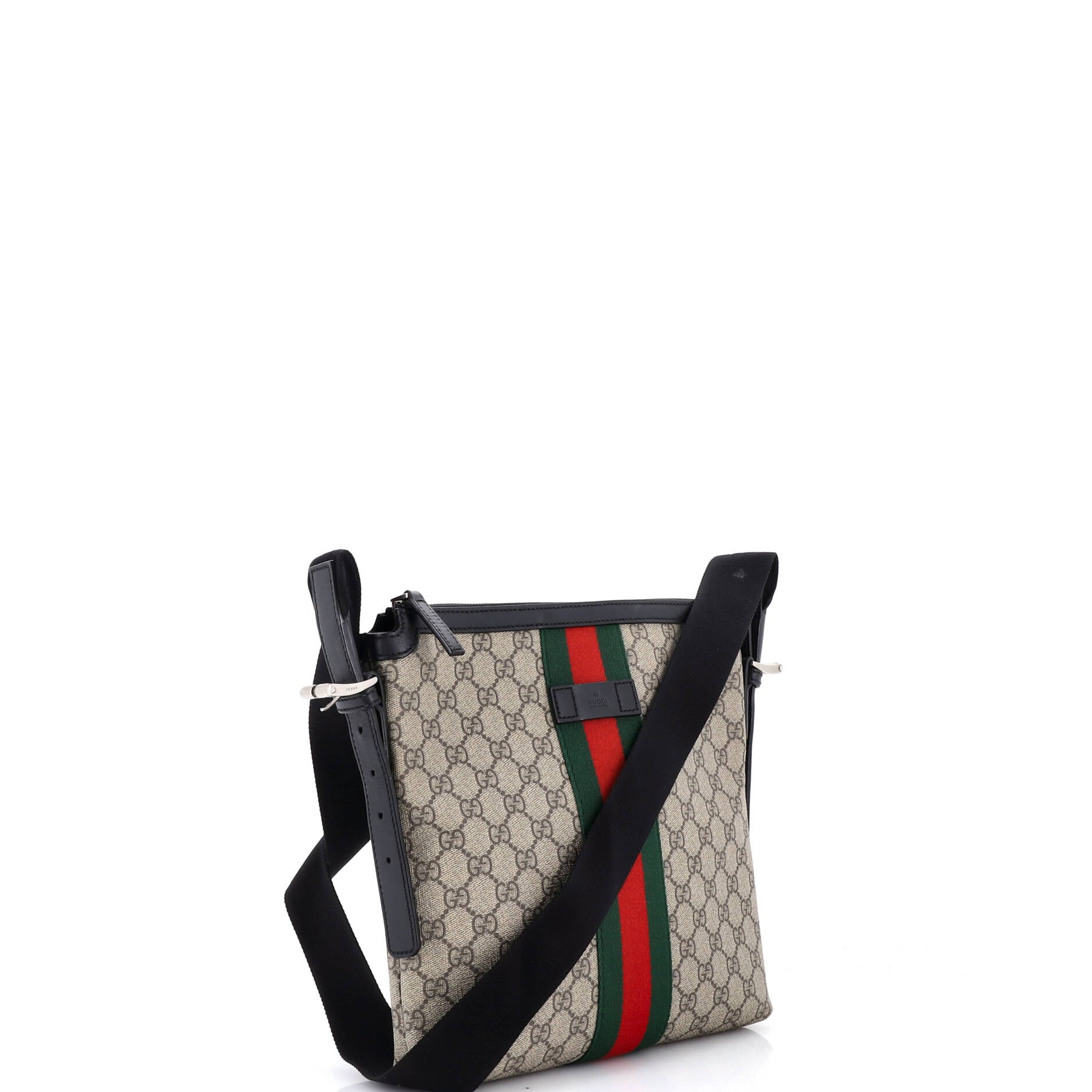 Web Messenger Bag GG Coated Canvas Medium