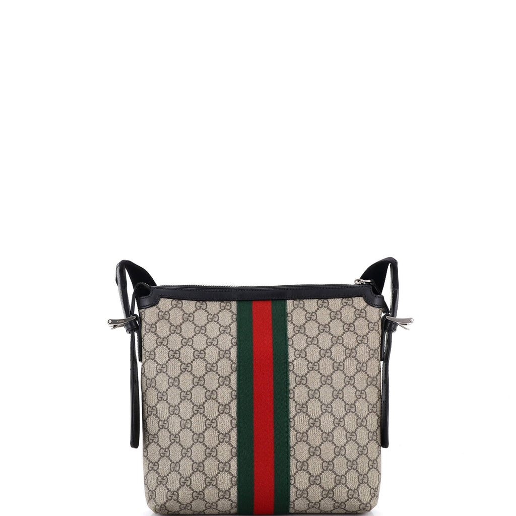 Web Messenger Bag GG Coated Canvas Medium