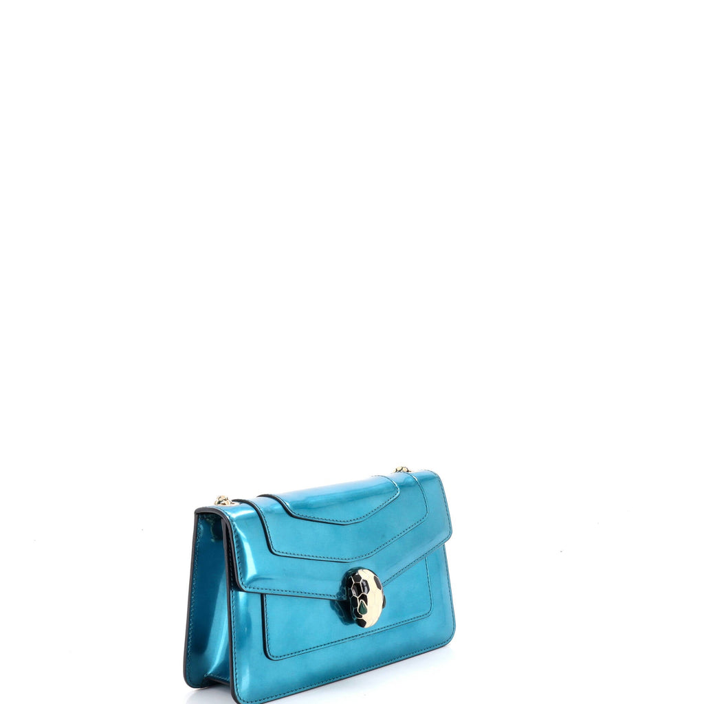 Serpenti Forever Shoulder Bag Metallic Leather Small