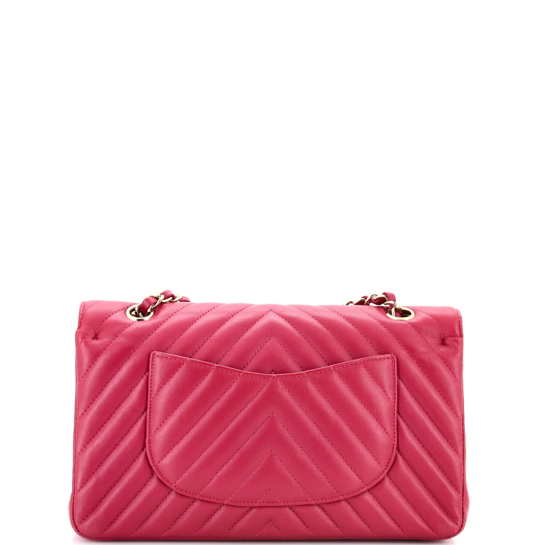 Classic Double Flap Bag Chevron Lambskin Medium