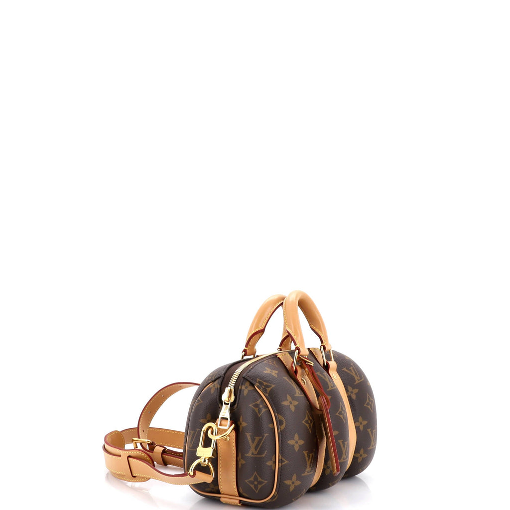 Keepall Bandouliere Bag Blown Up Monogram Canvas 25
