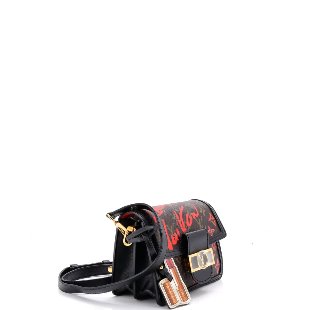 Dauphine Shoulder Bag Limited Edition Fall in Love Monogram Canvas Mini