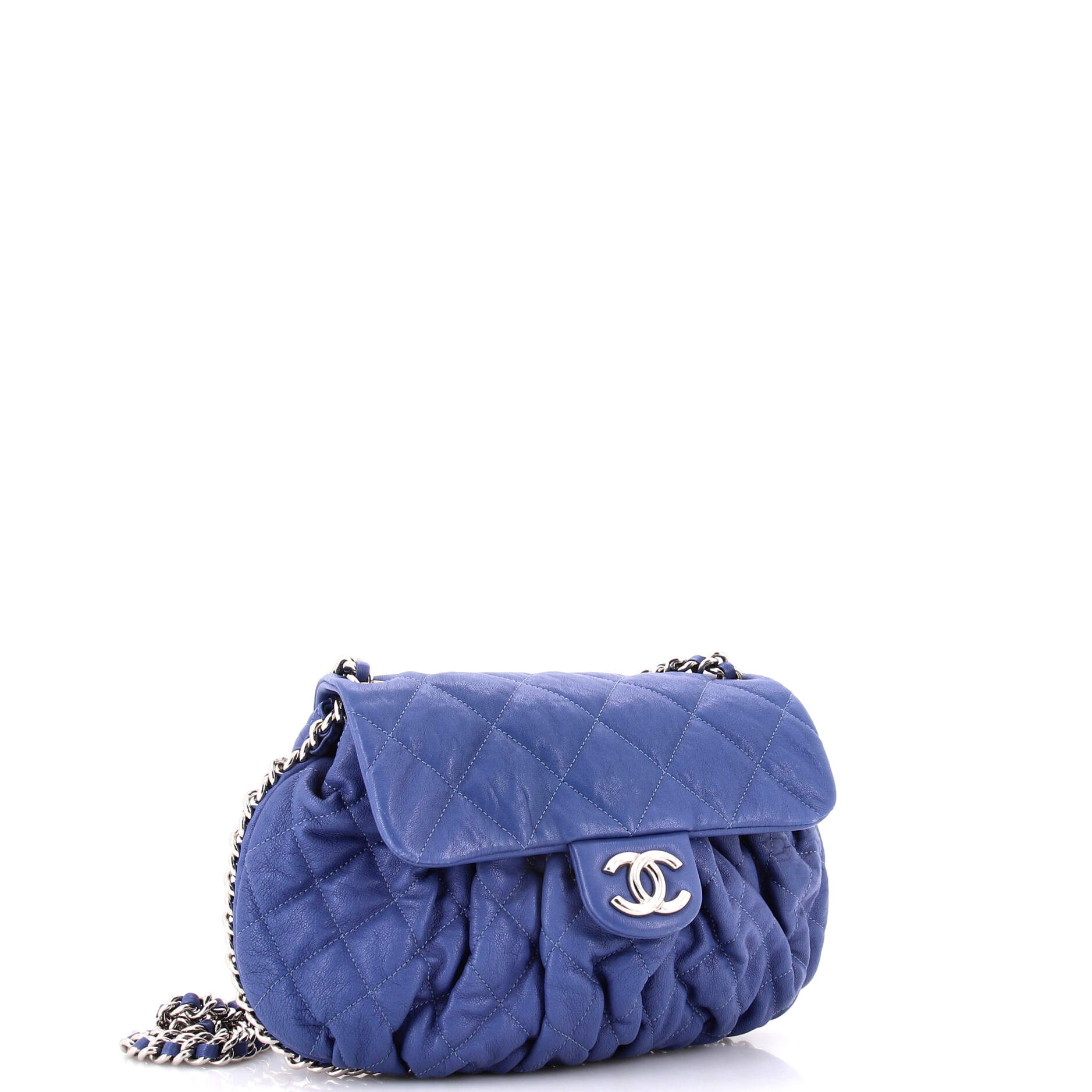Chain Around Flap Bag Quilted Leather Medium