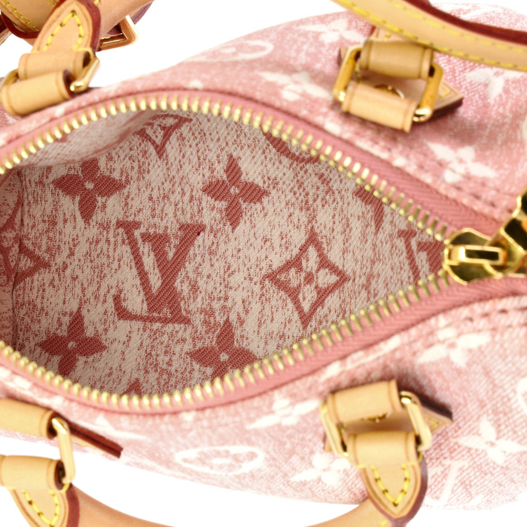 Speedy Bandouliere NM Bag Monogram Jacquard Denim Nano