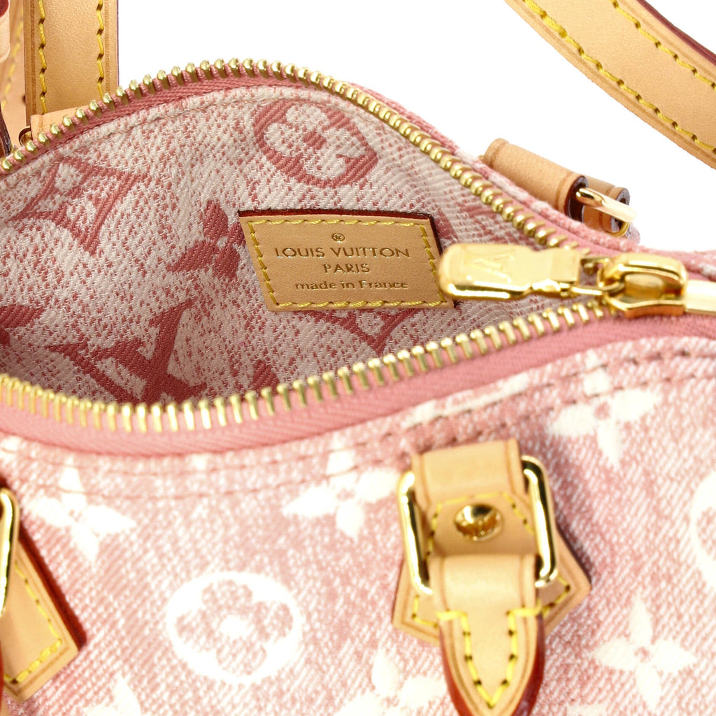 Speedy Bandouliere NM Bag Monogram Jacquard Denim Nano