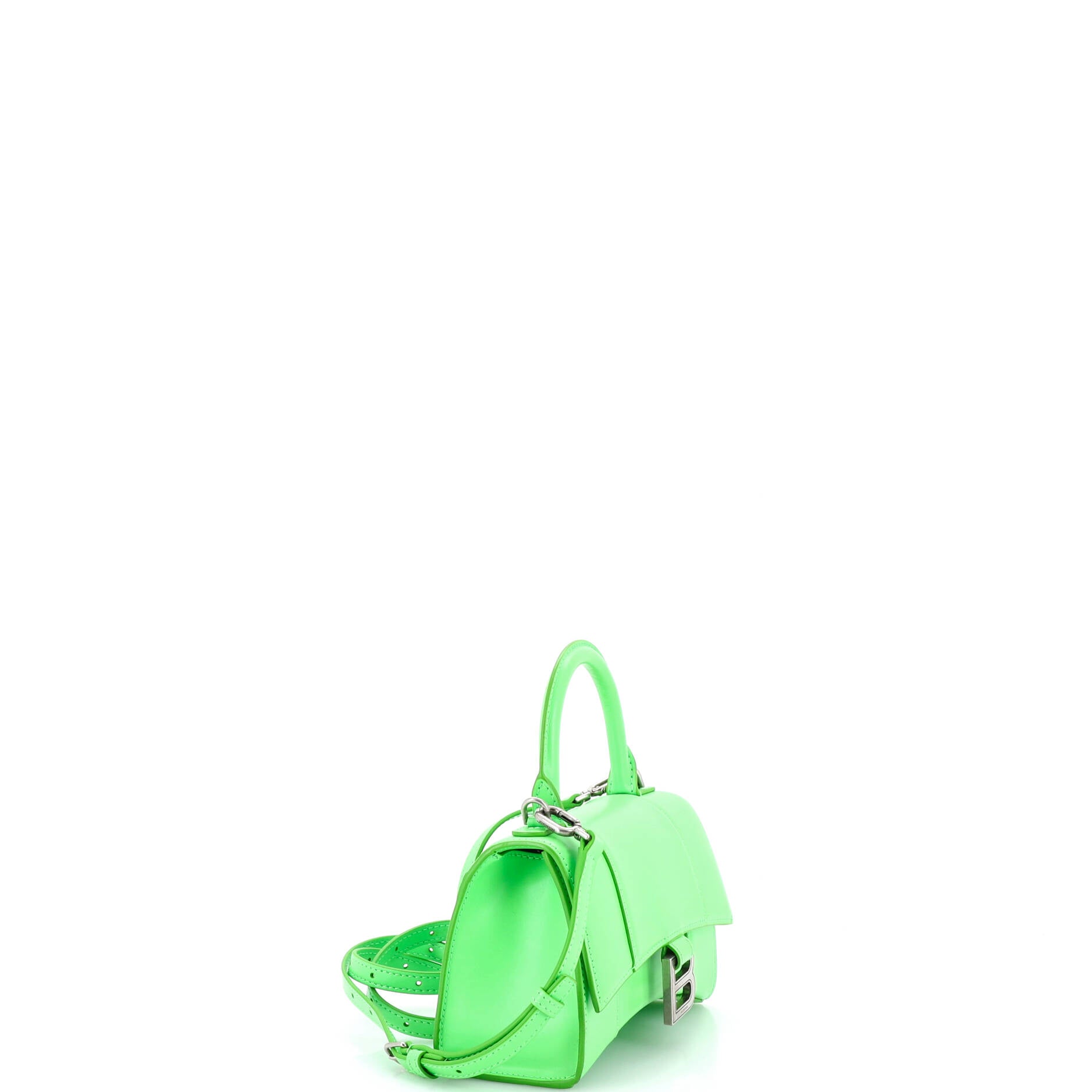 Hourglass Top Handle Bag Leather XS